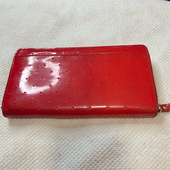 Kate Spade Embossed Patent Leather Zip Around Wallet - Picture 2 of 14